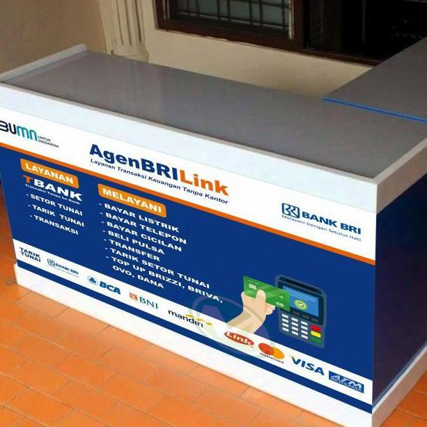 Promo STIKER VINYL MEJA KASIR BRILINK MODEL 2 Diskon