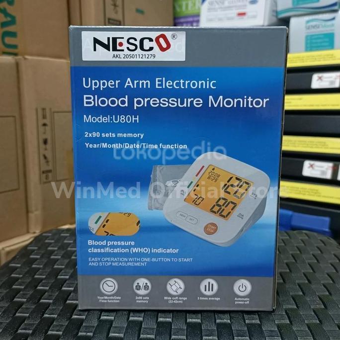 TENSIMETER U80H Tensi Digital Alat Diagnosa Darah Detak Jantung Nesco