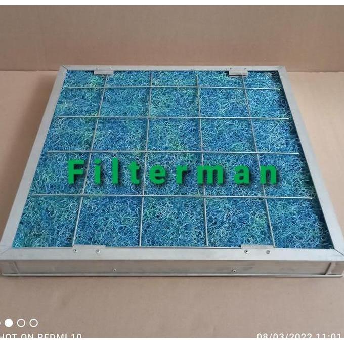 Saringan Udara AHU HVAC Air Filter G4 Poly Yarn Depth-Web Washable Panel Frame