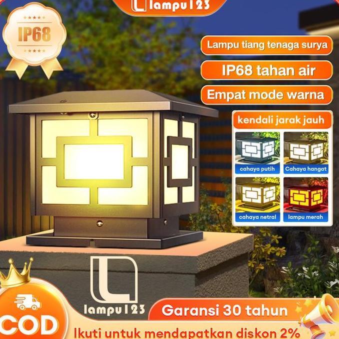 juprisyahpu - [terlaris] lampu pilar tahan air outdoor model baru, lampu pilar pintu outdoor, lampu 