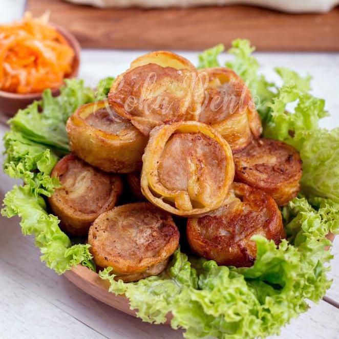 Egg Chicken Roll Roku Bento