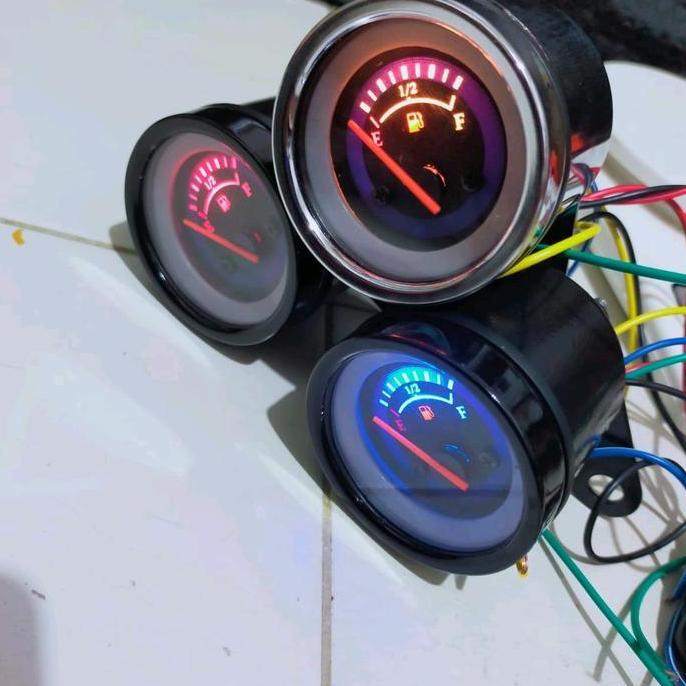 Promo ampere bensin jarum amper bensin jarum motor mobil Car Kabel Crom Lampu Motorcycle Diskon