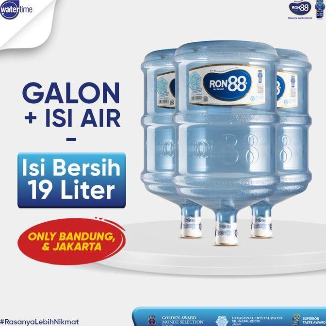Dahaga- Ron88 Galon + Isi Air 19 Liter