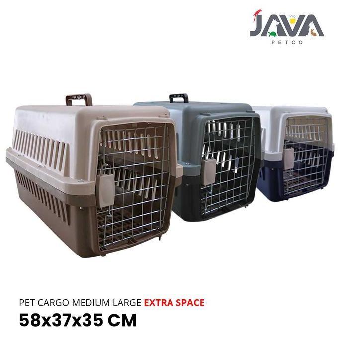 Pet Cargo Medium Large EXTRA SPACE 58x37x35 /Pet Cargo Kucing/Kelinci