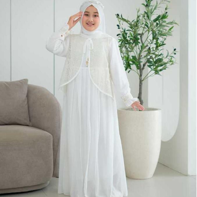 FREE ONGKIR [ALTAIR.KIDS] MAUDY DRESS SET DRESS ANAK PEREMPUAN PREMIUM DRESS ANAK PEREMPUAN MUSLIM I