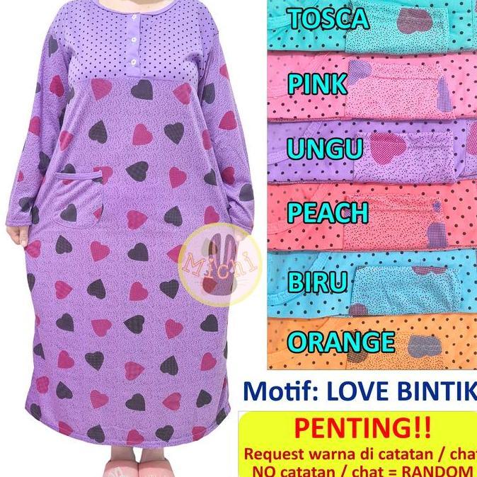 DS95 - Long Dress Dewasa Jumbo Gamis Kaos LD110cm Wanita Muslim Panjang Motif   Maxi