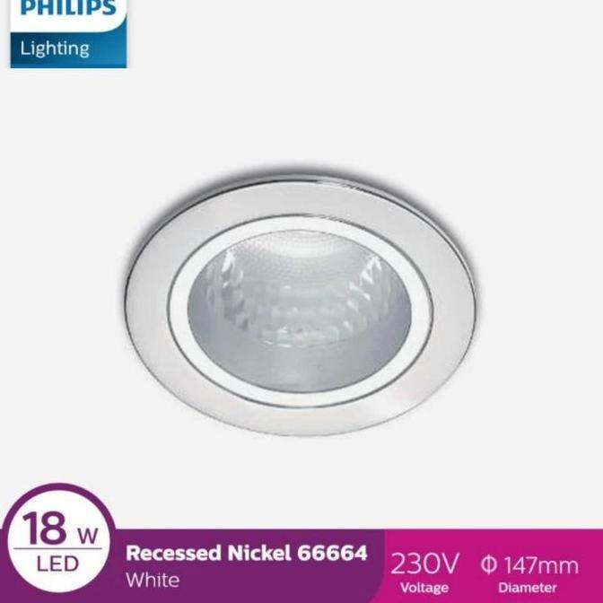 Rumah Lampu PHILIPS Recessed Downlight 4 Inch 66664 White Putih