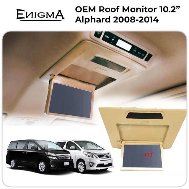 NEW Monitor Roof Plafon OEM Alphard/Vellfire 2008-2014 10 inch ENIGMA