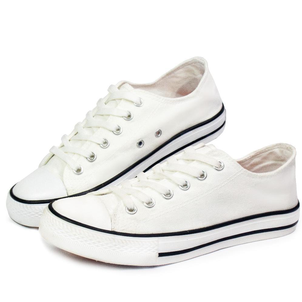 HOT SALE Zeodda Yejie Sepatu Kanvas Putih Hitam Unisex 1012