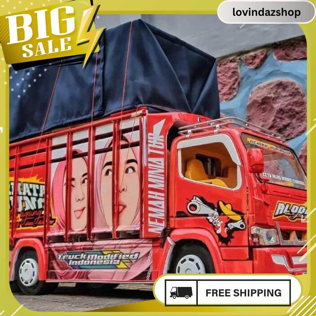 Cod Miniatur Truk Oleng Permata Agung Variasi Terpal, Trek, Trak, Truck Oleng Miniatur, Truk Oleng K