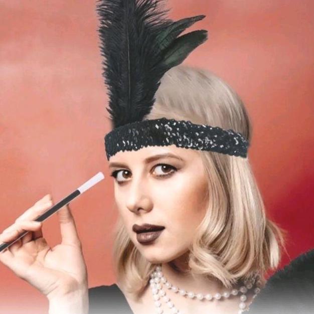 DA57 >> Ikatan Bulu Di Kepala/Hiasan Kepala Bulu Ayam Hiasan