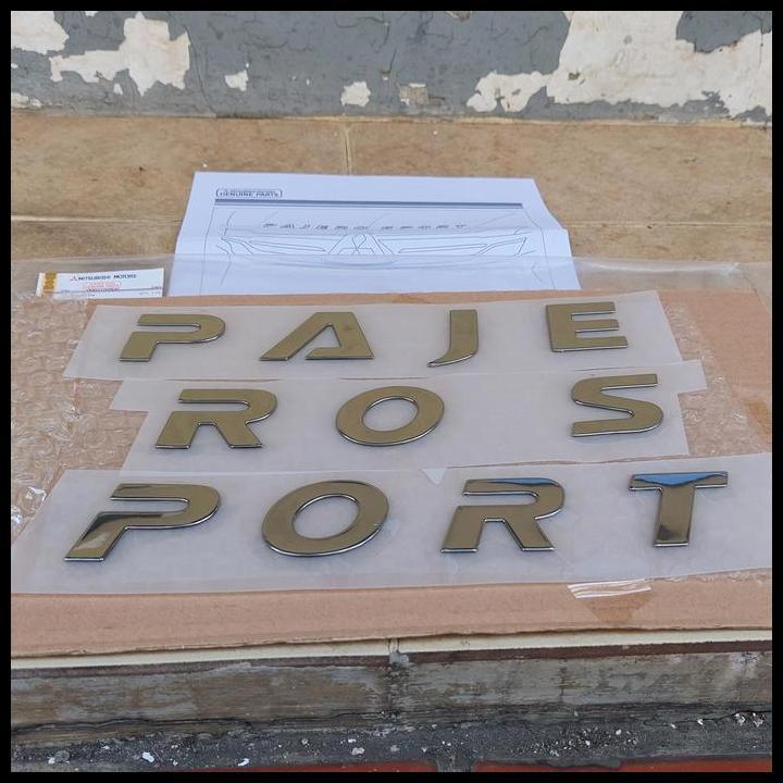 TERBARU EMBLEM PAJERO SPORT ENGINE HOOD CAP MESIN MITSUBISHI NEW PAJERO 2021