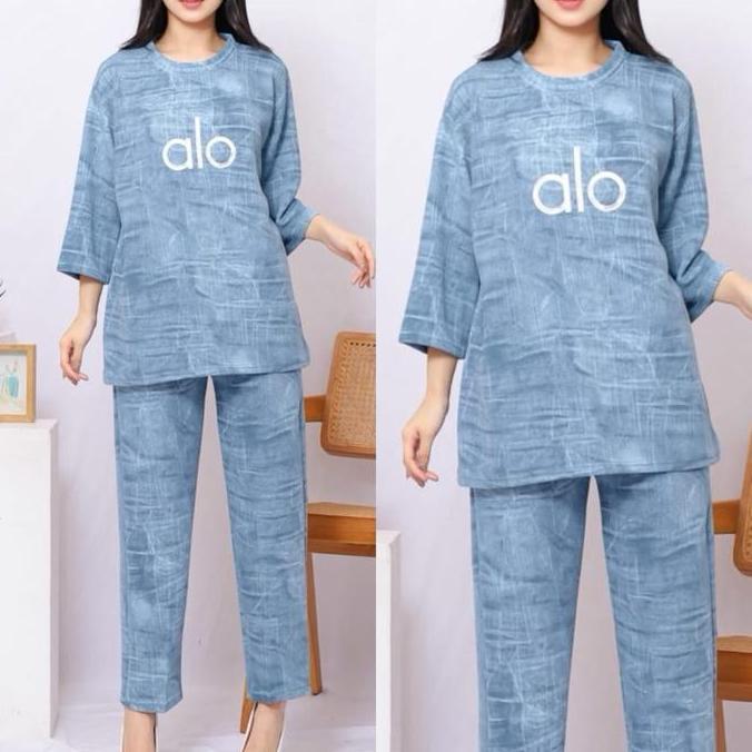 Terpopuler- Setelan Wanita Jumbo Babyterry 1154 Premium