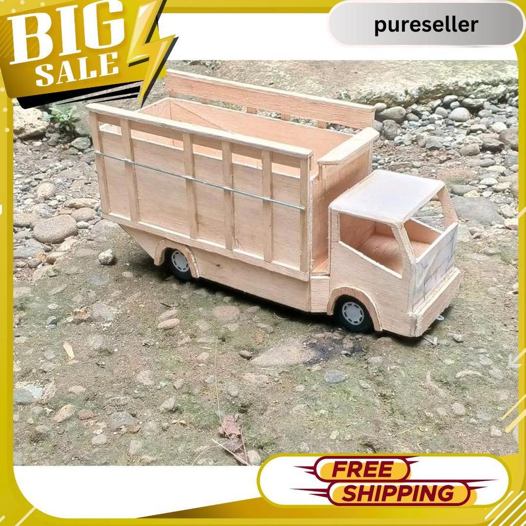 Miniatur Truk Oleng,Pintu Belakang Bisa Terbuka, Free Lampu Led Termurah