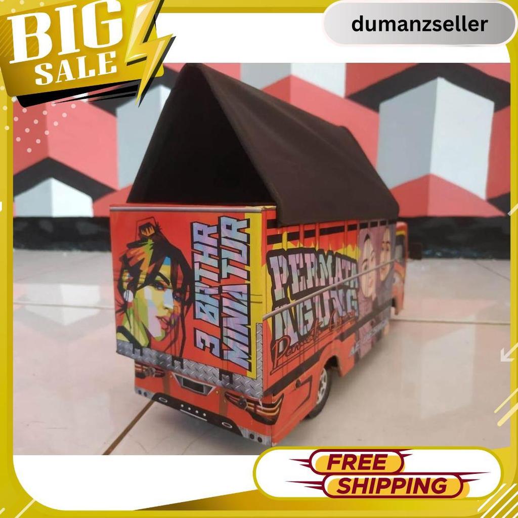 Cod Miniatur Truk Oleng Permata Agung Variasi Terpal, Trek, Trak, Truck Oleng Miniatur, Truk Oleng K