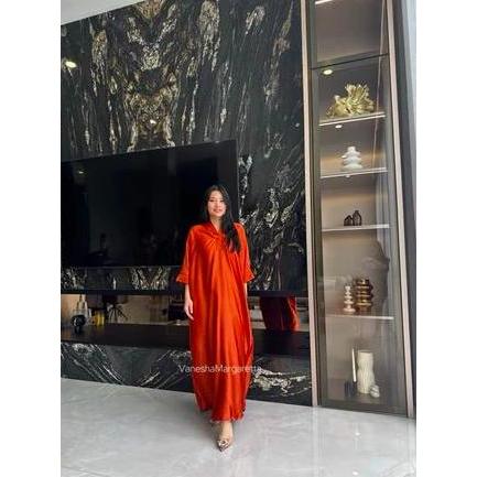 Instancodbisa- [Vm] 9624 - Kaftan Satin Jumbo / Kaftan Wanita / Kaftan Satin