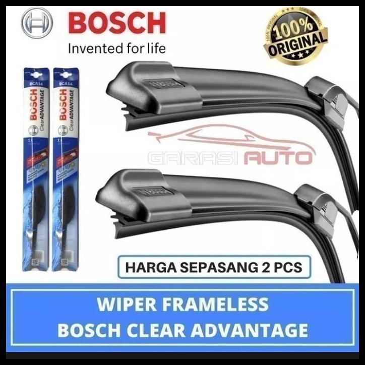 TERLARIS SEPASANG WIPER AVANZA VELOZ 2020-2021 FRAMELESS ORIGINAL BOSCH 