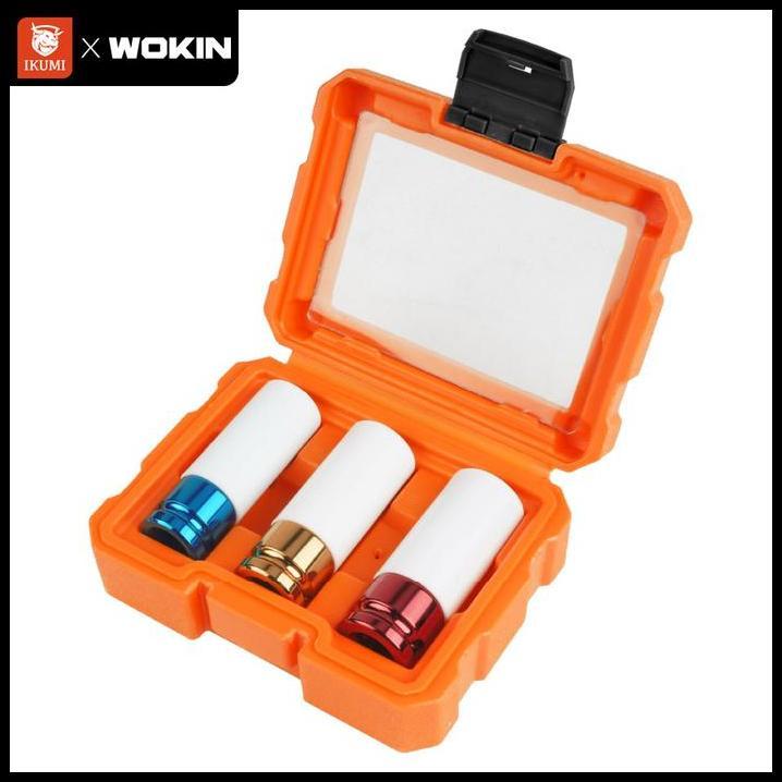 TERBARU WOKIN 3 PCS 1/2" IMPACT SOCKET SET 233003 