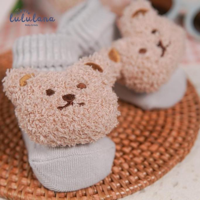 Instancodbisa- Little Lululana - Thicky | Kaos Kaki Bayi Unisex Sepatu Anak Bayi 3D Beruang | Newbor