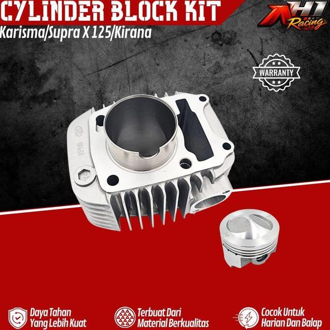 DV248 >> BORING BLOK SEHER BORE UP AH1 RACING KHARISMA SUPRA X 125 KIRANA KARISMA 56 57 59 MM - CYLI
