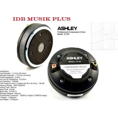 promo Driver Tweeter Ashley Jc150 Jc 150 Original Ashley