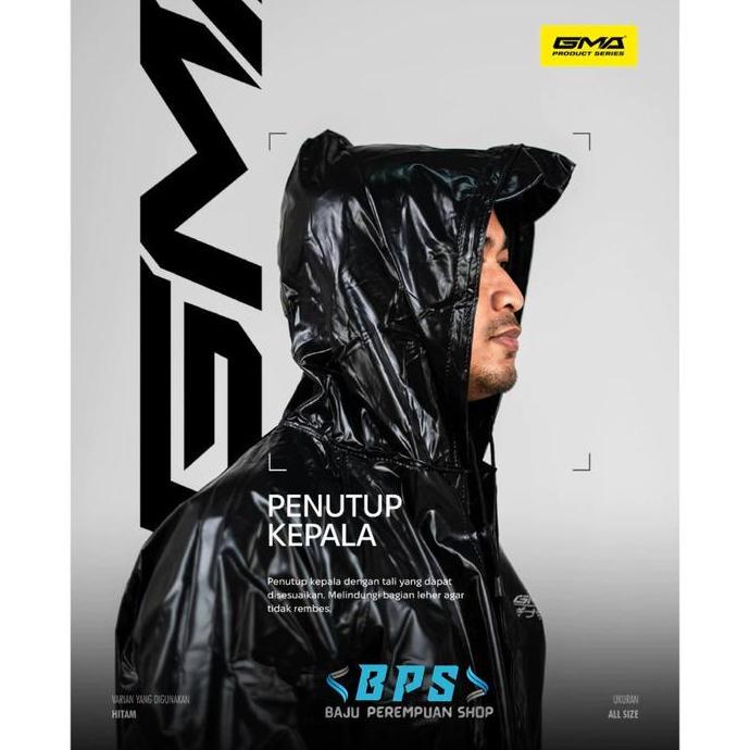 DF64 - Jas Hujan GMA 2/Jas Hujan Karet GMA Rubber GMA/Mantel Hujan GMA Versi
