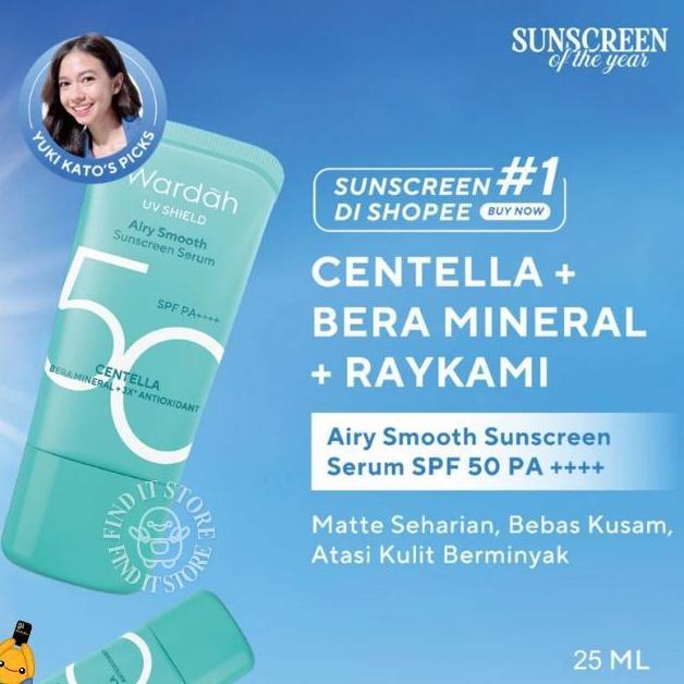 Wardah Sunscreen Series Uv A / Uv B Spf 50 Pa++++ Blue Light Protection Uv Shield Moisturizer Spf 35