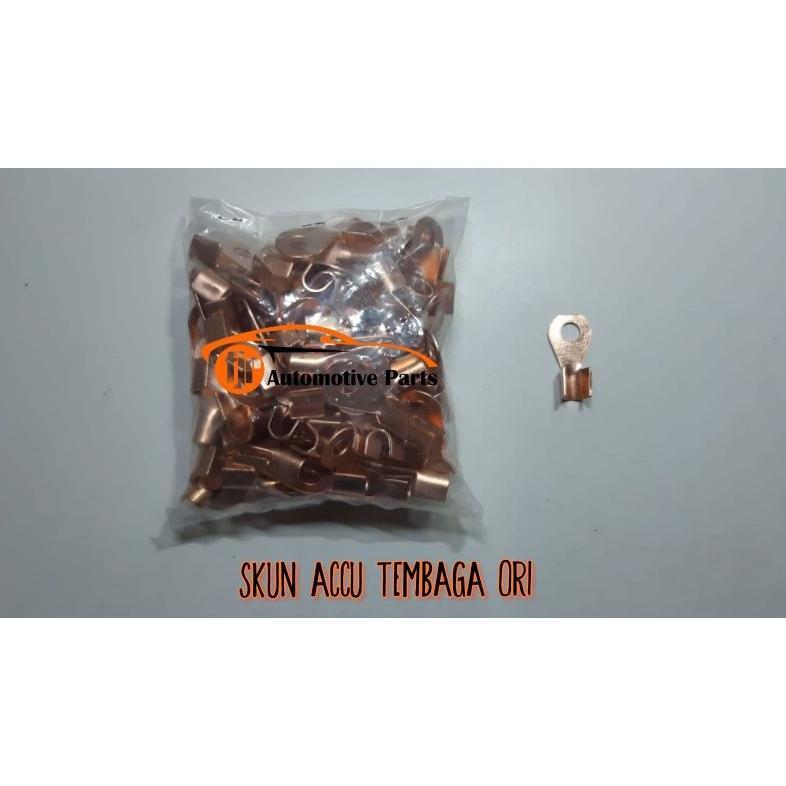 `````````] Skun Aki (Accu) Kecil Original Tembaga ukuran 8mm Baut 12
