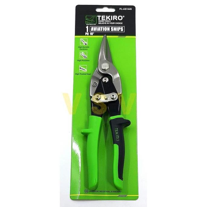 Homemid- Tekiro Gunting Seng Aviation Snips 10 Inch Gunting Baja Ringan / Gunting Plat Gunting Seng 