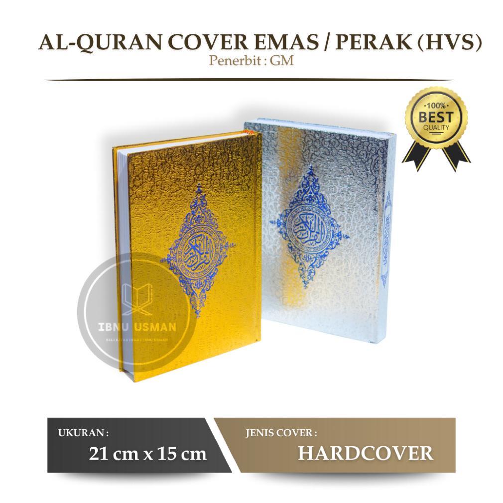 ORIGINAL ALQURAN EMAS PERAK UKURAN A5 TANPA TERJEMAH KERTAS HVS