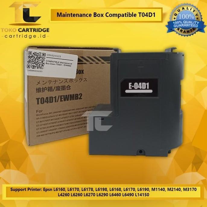 Epson Maintenance Box T04D1 Kotak Pemeliharaan L6270 L6260 L6290 L4260 Compatible For Epson Printer