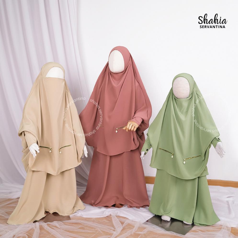 Sale Shahia Servantina - Lathifa Set Fk Instan Anak Perempuan Gamis Syari Anak