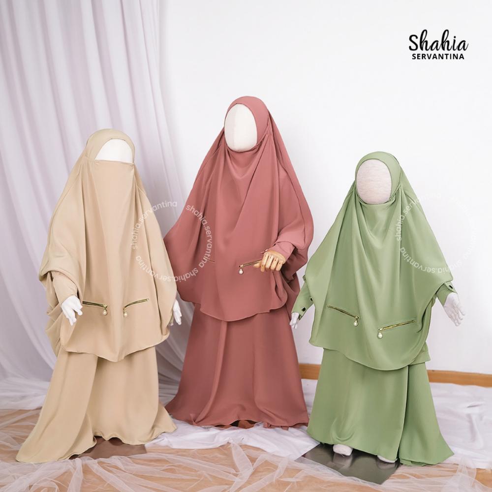 Limited Shahia Servantina - Lathifa Set Fk Instan Anak Perempuan Gamis Syari Anak