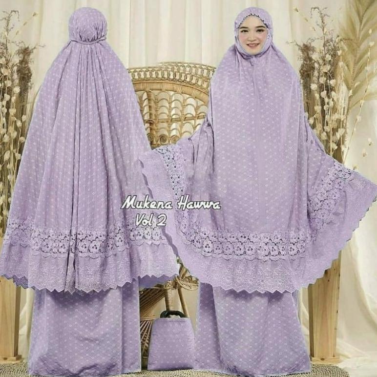Promo Mukena Katun Paris Jumbo Mukena Dewasa Premium Bordir Adem