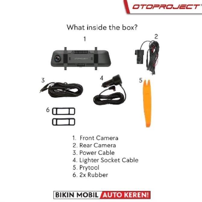 OTOPROJECT CAR DASH CAM NEXUS 4K + REAR FULL HD CAM DASHCAM SPION PREMIUM MOBIL Kamera Depan 1K & Ka