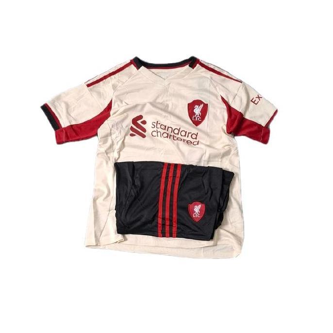 FULLSET 1 STEL BAJU CELANA LIVRPL AWAY 2025/2026 TERBARU JERSEY BAJU BOLA PRIA DEWASA
