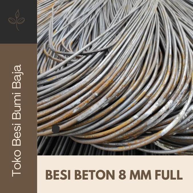 Homemid- Besi Beton 8 Mm Full / Besi Behel 8 Mm Full