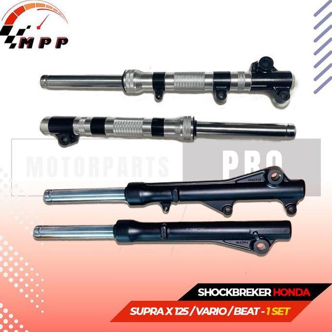 Cod,Bisa- As Shockbreaker Depan Tabung Lengkap 1 Set Variasi & Non - Supra X125 / Vario 120-150 /Bea