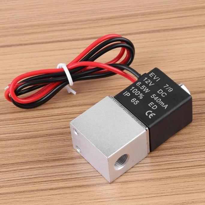Solenoid Valve Electric Pneumatic Air Valve 1/4" DC 12V