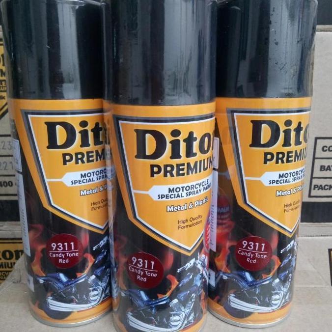 Lansungkirim- Pilox Diton Premium Candytone Red 9311 400Cc Candy Tone Merah