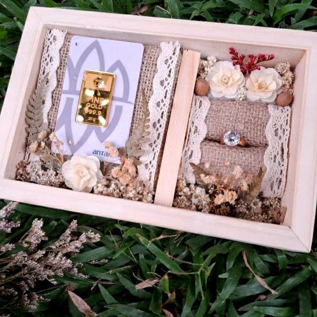 Kotak Seserahan 2In1 Kotak Perhiasan Rustic