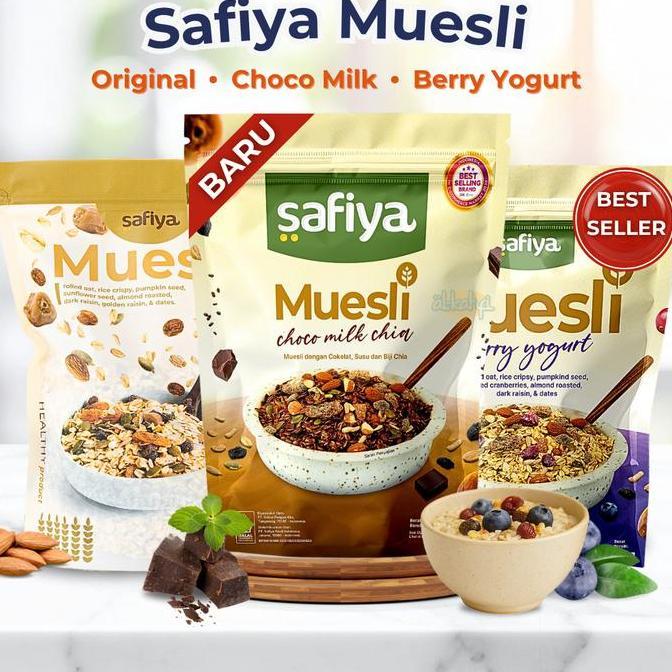 Safiya Muesli 1 Kg Sereal Dried Fruit Oatmeal Sarapan