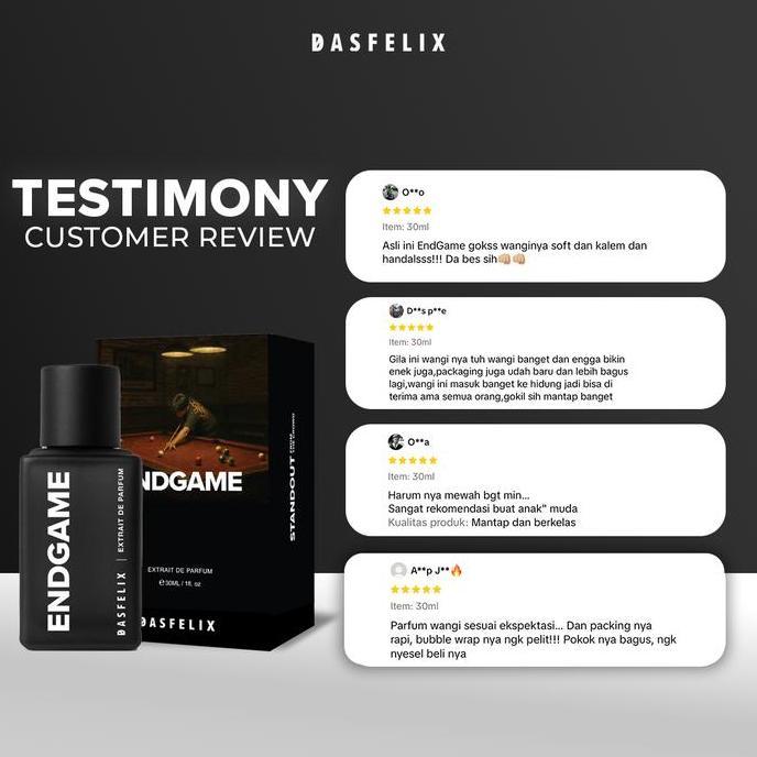 Powerfull- Dasfelix Endgame - Extrait De Parfum - Parfum Pria Tahan Lama - Aroma Manis Soft