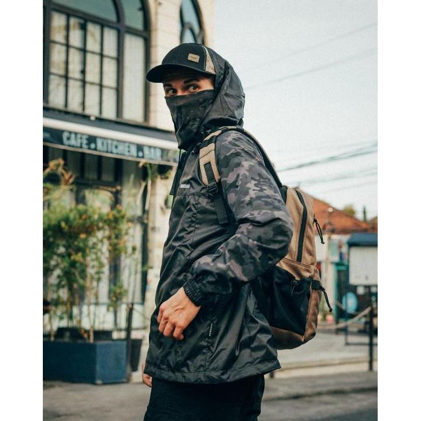 Wkxw- Numerus Alpha Camouflage Jacket - Running - Hoodie - Army - Streetwear