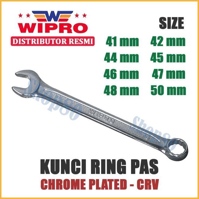 NEW Wipro Kunci Ring Pas Chrome Plated CRV 41 42 44 45 46 47 48 50 mm