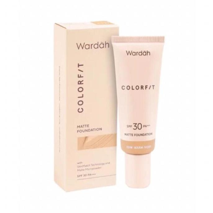 Cakep- Wardah Colorfit Matte Foundation Spf30 Pa+++ | Foundation Wardah Colorfit Matte Foundation