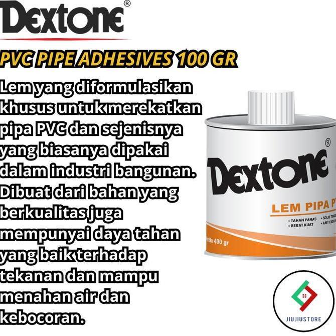 Lancarjaya- Lem Pipa Dextone 100Gr Lem Pipa Kaleng Lem Pipa Pvc Dextone Kaleng 100