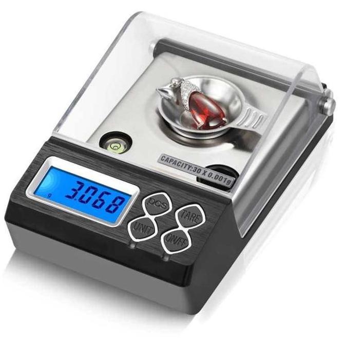 HARGA DISC - Timbangan Emas Akurat 0.001g Perak Batu Permata Perhiasan Digital 50g