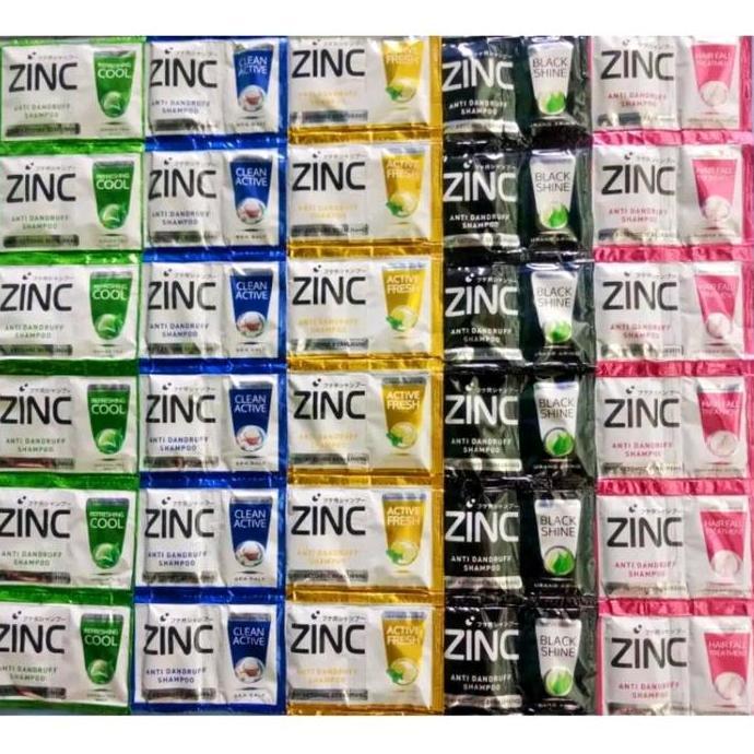 Berkilau- Isi 4 Renteng [48 Sachet] Zinc Shampoo 10Ml Double Sachet L Black Shine L Soft Care
