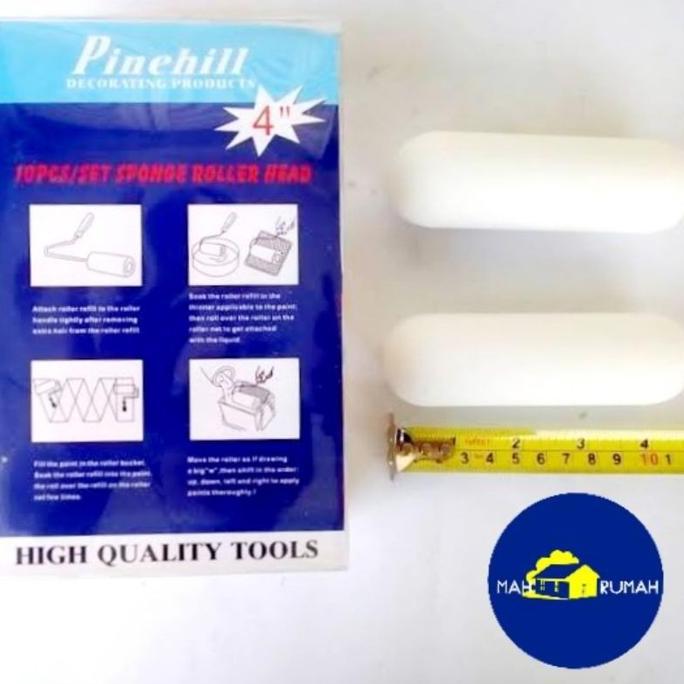 [1ktk] isi Refill Bulu Kuas Roll Rol Cat Kapal Minyak - PINEHILL 4" 4inch SPONGE SPONS BUSA